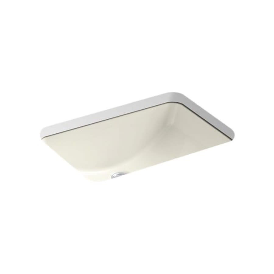 Ladena® Under Mount Lavatory Sink, ADA, 20-7/8 x 14-3/8 x 8-1/8 in, Vitreous China, Biscuit