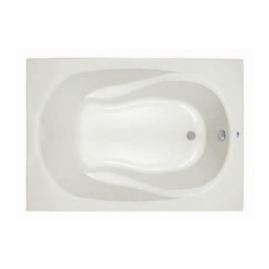 Lansford 60" x 42" Drop In Acrylic Soaking Tub with Reversible Drain and Overflow