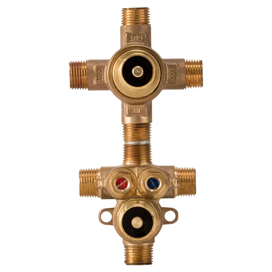 2 Handle Thermostatic Rough In with 3 - way diverter