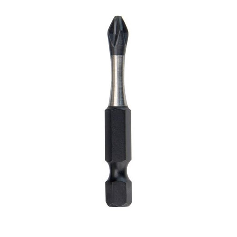 SHOCKWAVE™ Impact Power Bit, #3 Phillips® Point, 2 in OAL, 1/4 in, Alloy Steel