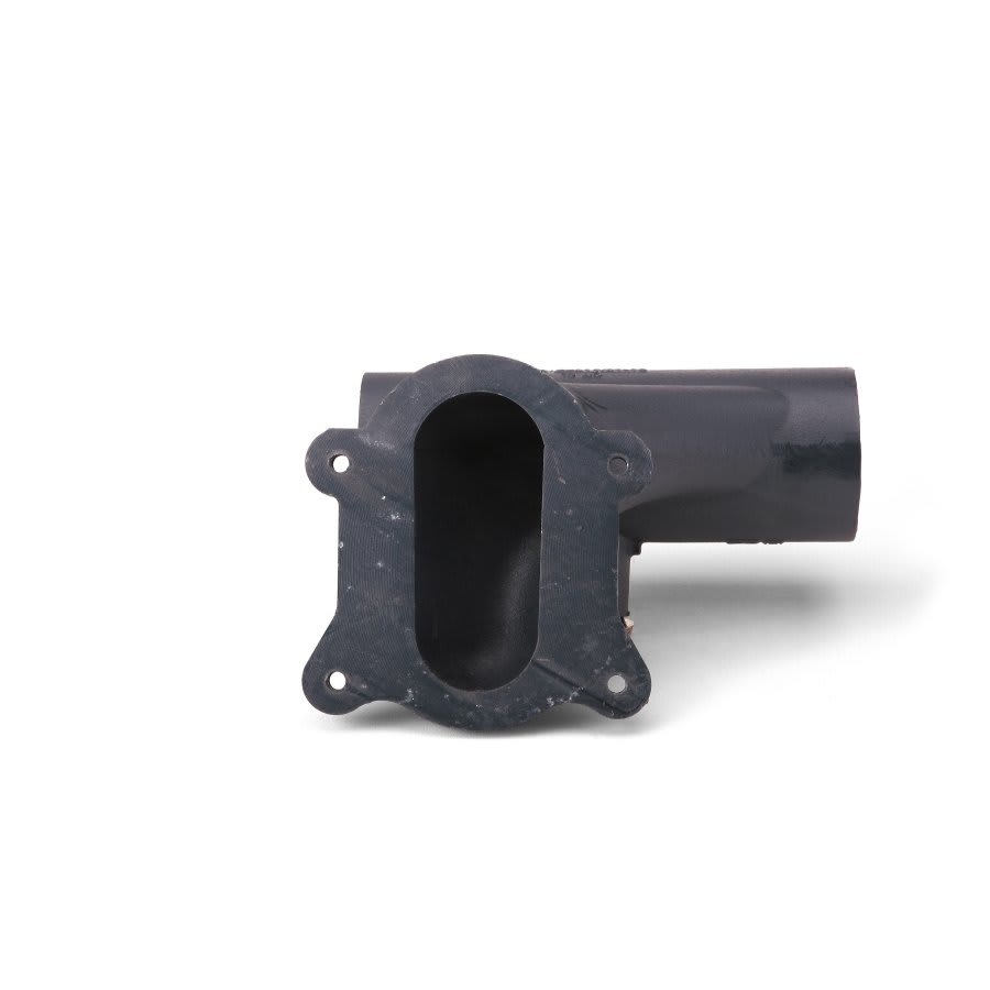 Horizontal Right Hand Closet Carrier Fitting, 4 in, 500 lb, Cast Iron