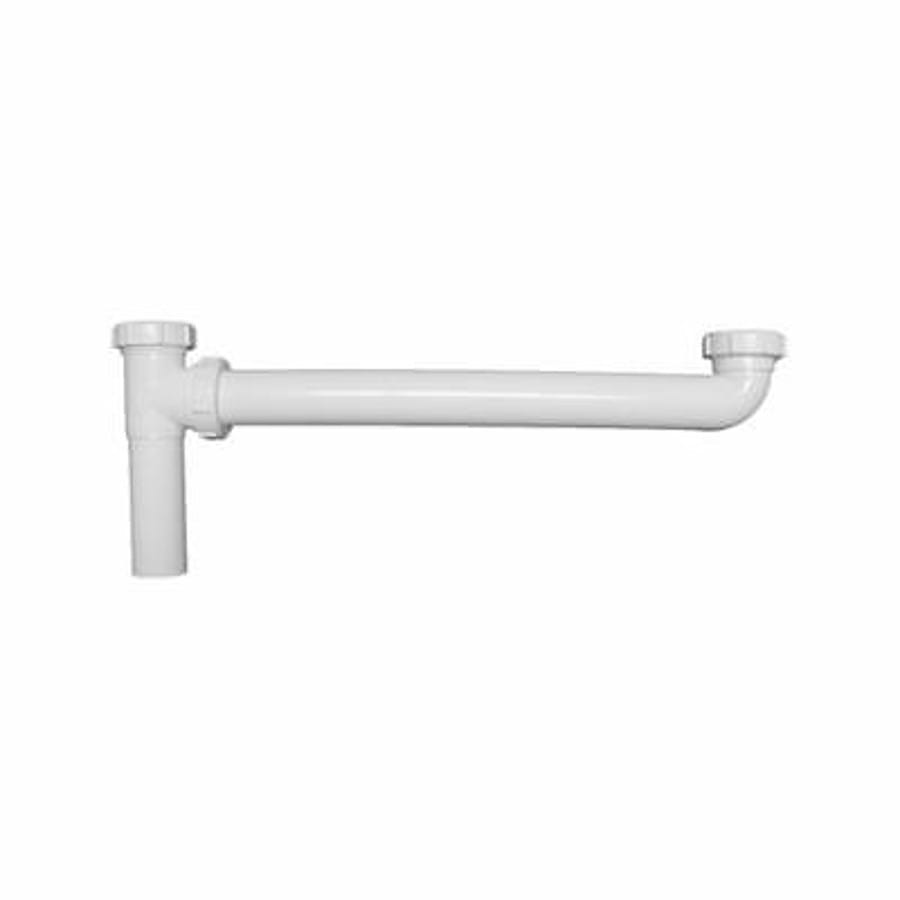 Continuous Waste, End Outlet, 1-1/2 in, Polypropylene, Black