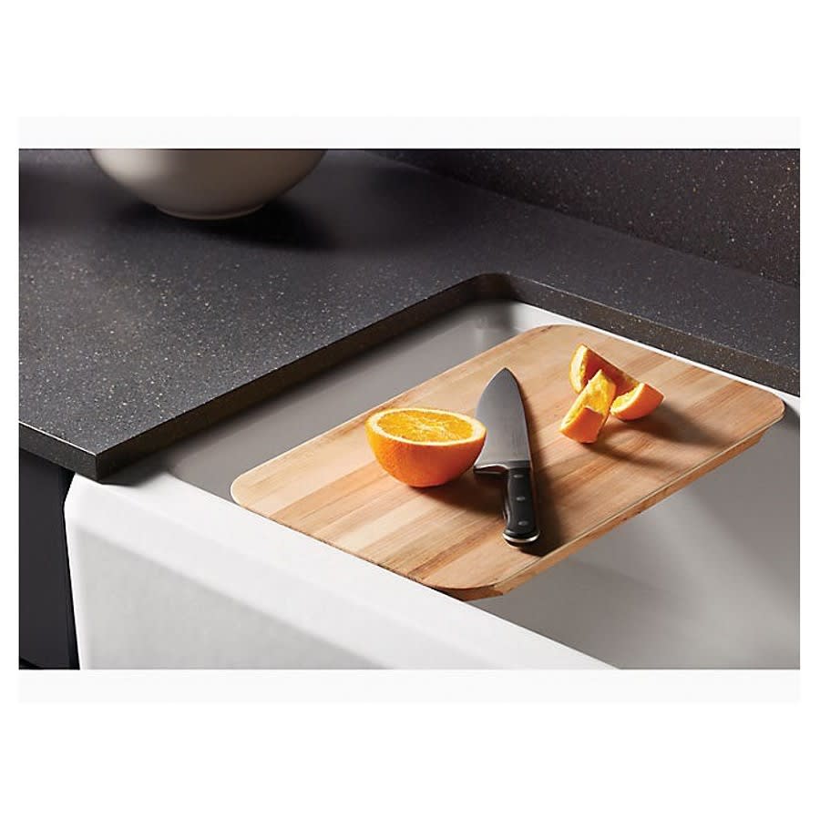 Riverby® Single Bowl Kitchen Sink, Apron Mount, 36 x 21 in, 9 in Bowl Depth, Cast Iron, White