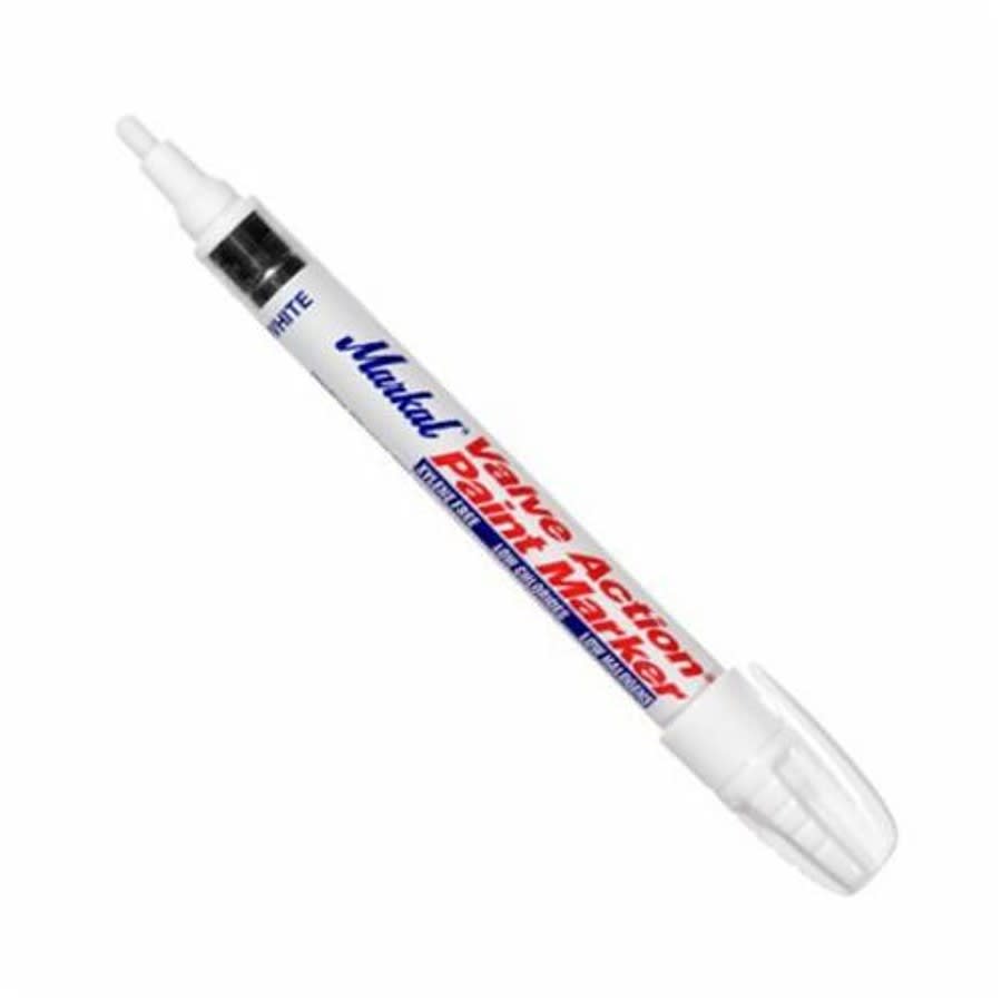 Valve Action® Marker, Medium Bullet Tip, White