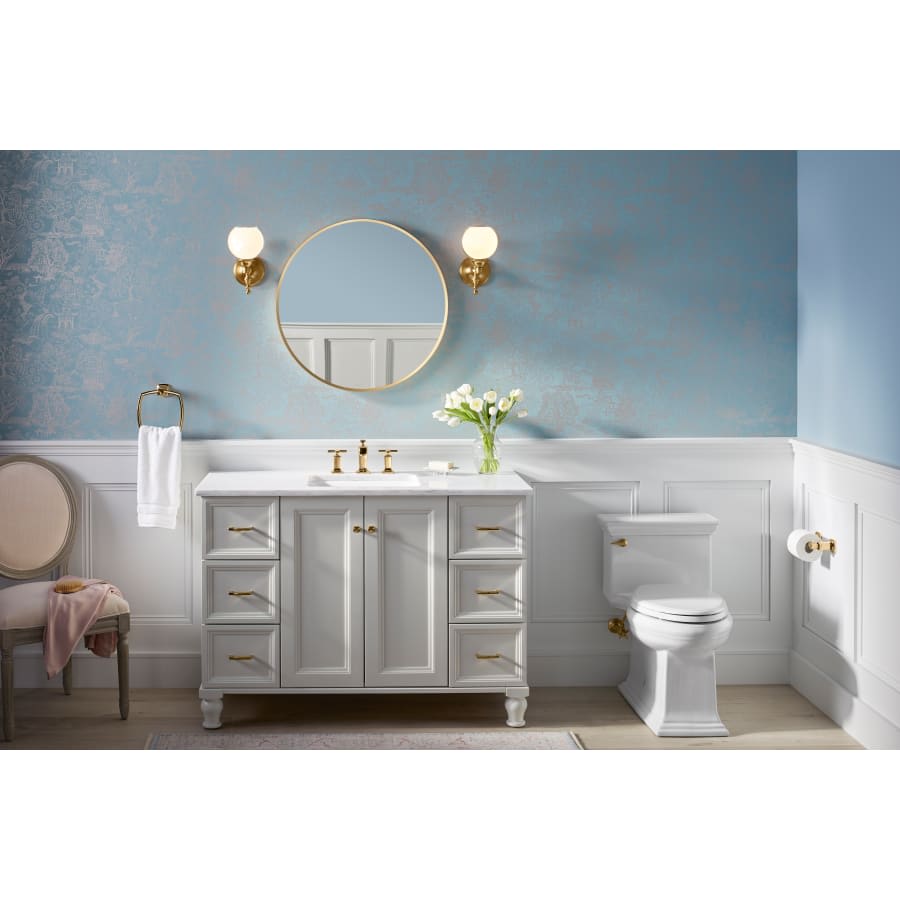 Essential 28-1/8" Diameter Modern Circular Framed Bathroom Wall Mirror