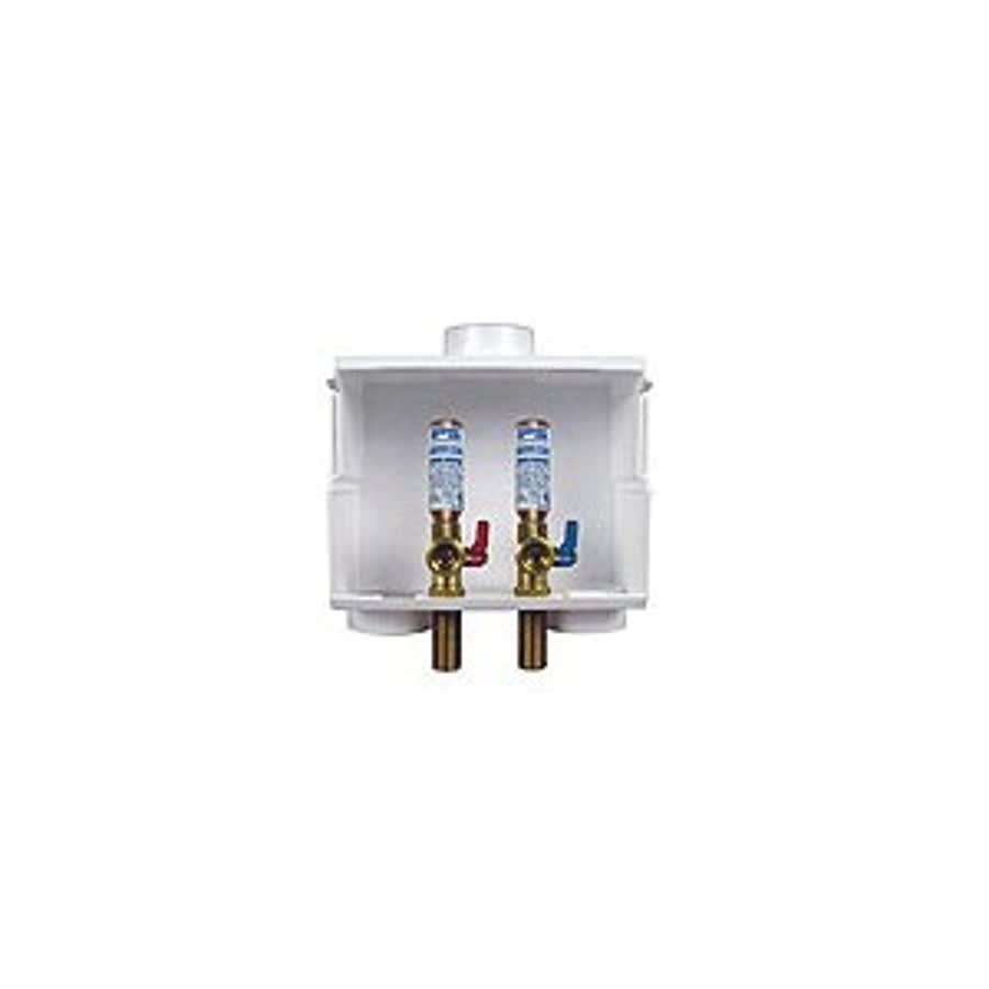 DU-ALL™ Washing Machine Outlet Box With Quarter Turn Hammer Arrester Valve