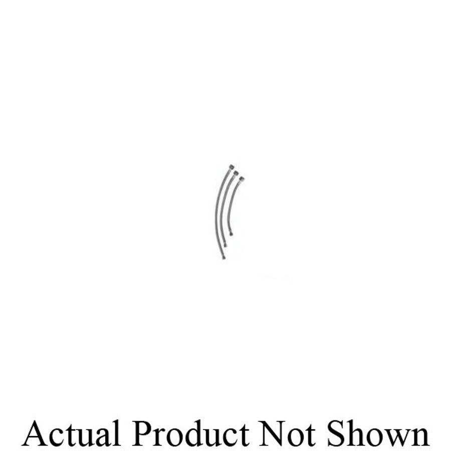 Flexible Water Supply, 3/8 x 1/2 in, FNPT x Comp, 16 in L, Stainless Steel