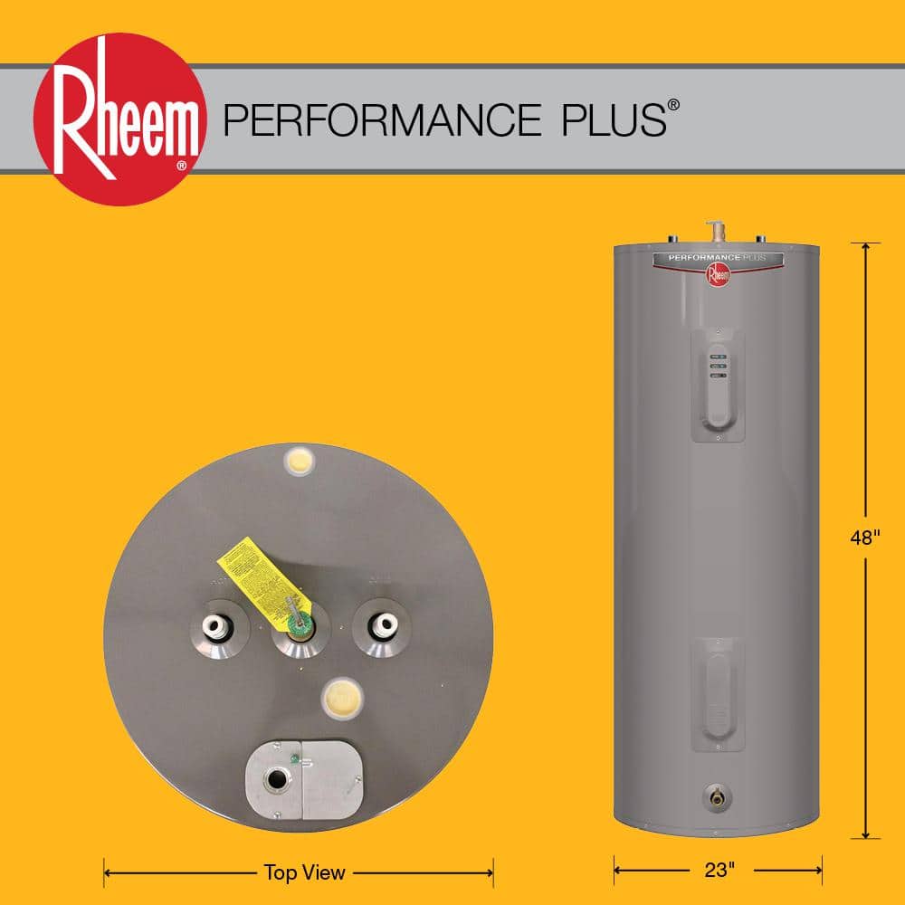 Performance Plus 40 Gal. 5500-Watt Elements Medium Electric Water Heater w/9-Year Tank Warranty LED Indicator & 240-Volt