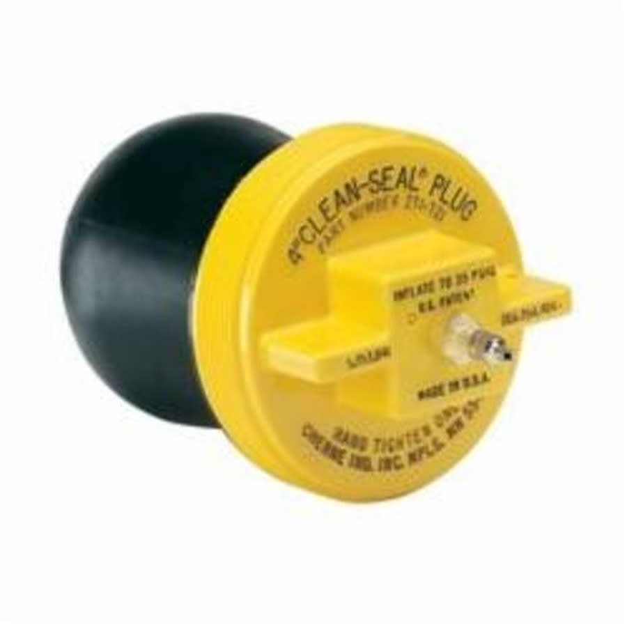 Clean-Seal® Pneumatic Pipe Plug, 4 in Pipe, 13 psi, Natural Rubber