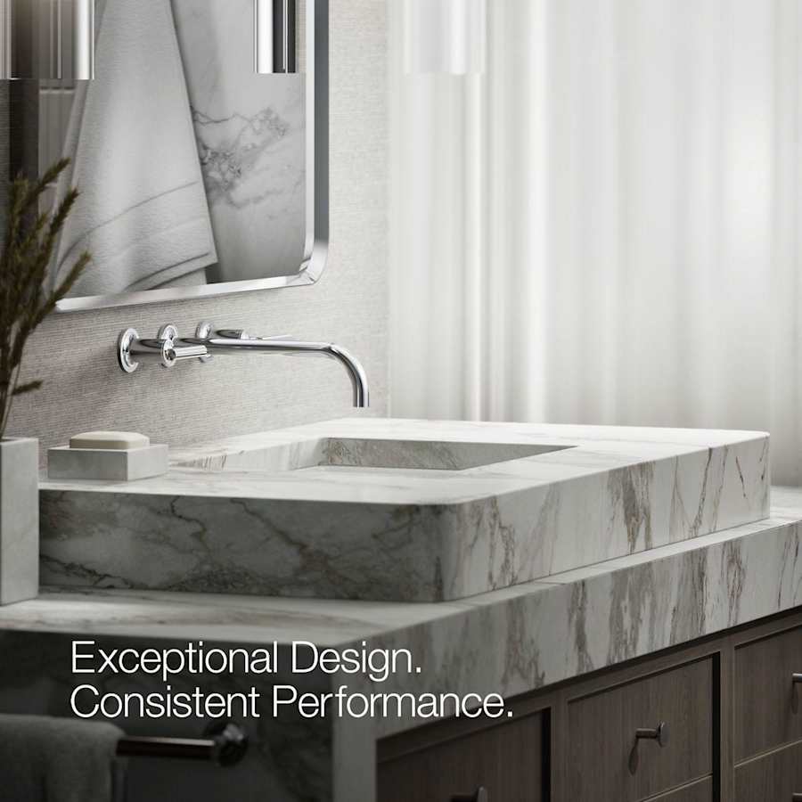 Purist 1.2 GPM Wall Mounted Widespread Bathroom Faucet