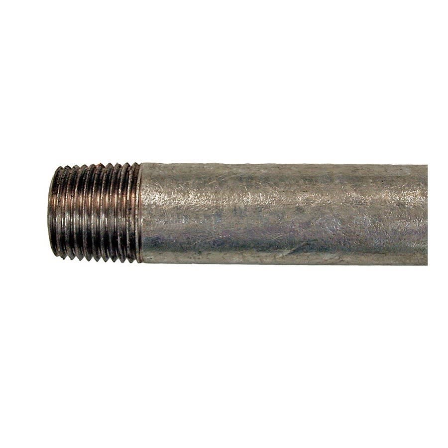 Nipple, 1-1/4 in, 42 in L, MNPT, Steel, Galvanized, SCH 40/STD