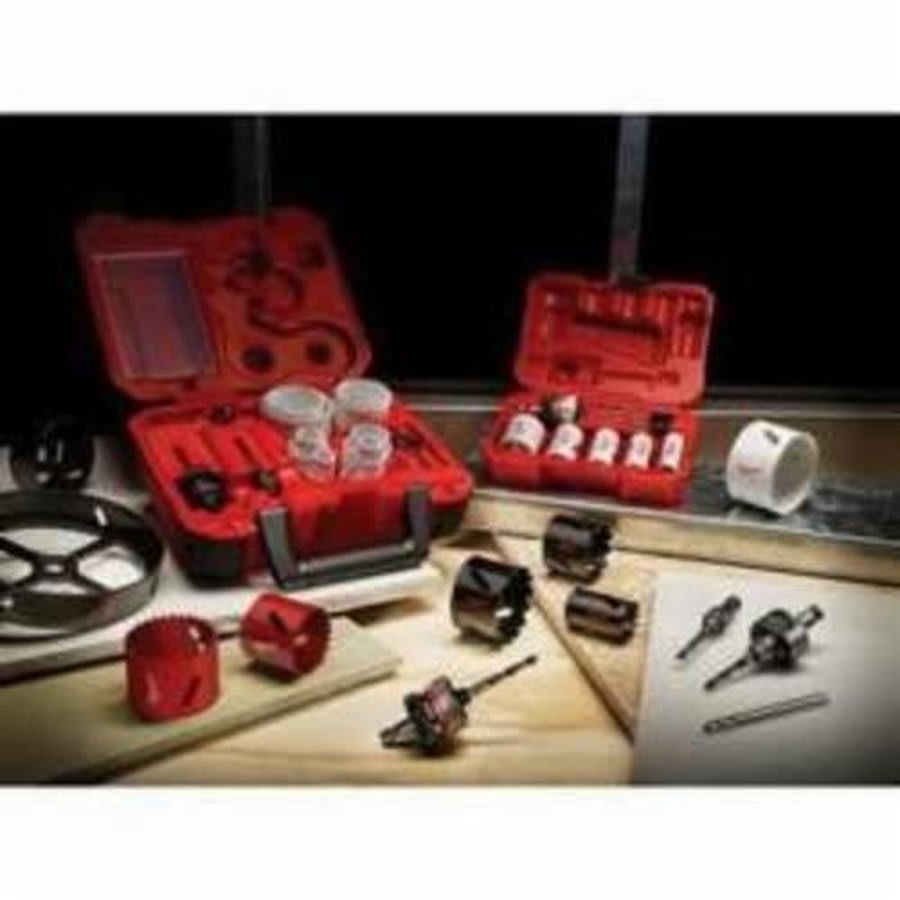 Large Thread Quick-Change Universal Hole Saw Arbor, 7/16 in Hardened Carbon Steel/Alloy Steel