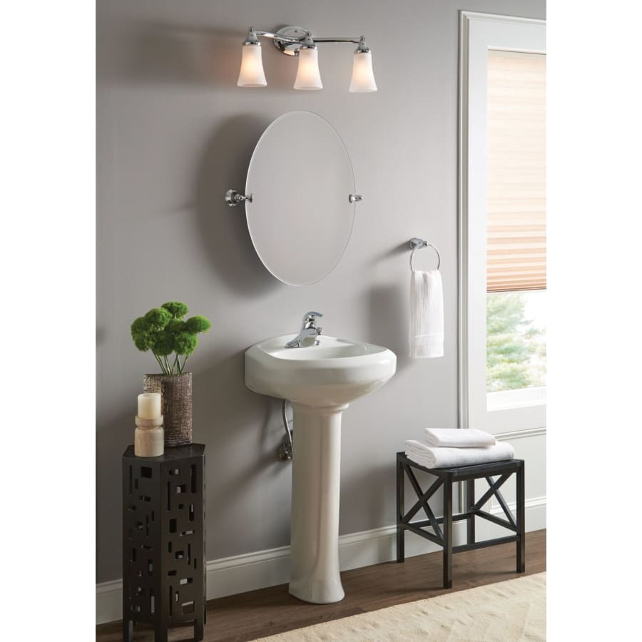 Eva 23" Wide 3 Light Bathroom Vanity Light with Frosted Shades