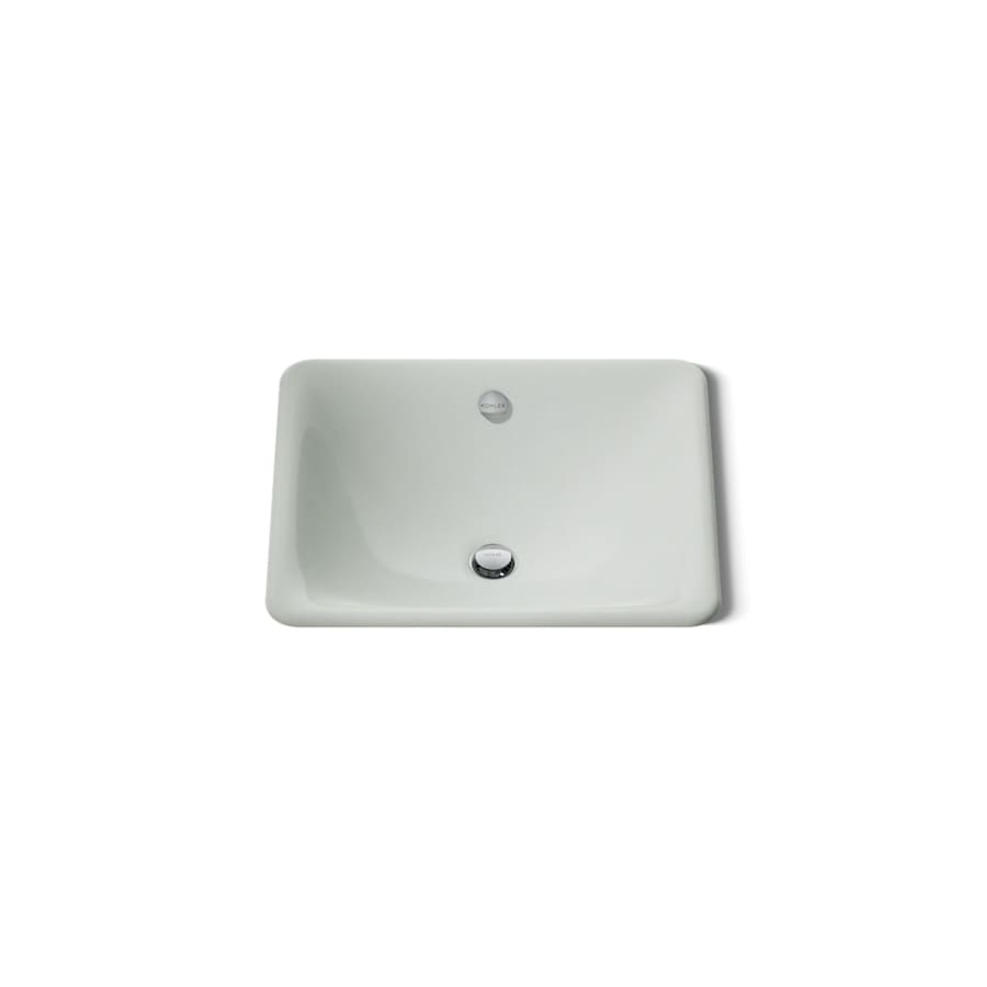 Iron Plains 18-9/16" Drop In Enameled Cast Iron Bathroom Sink with Overflow