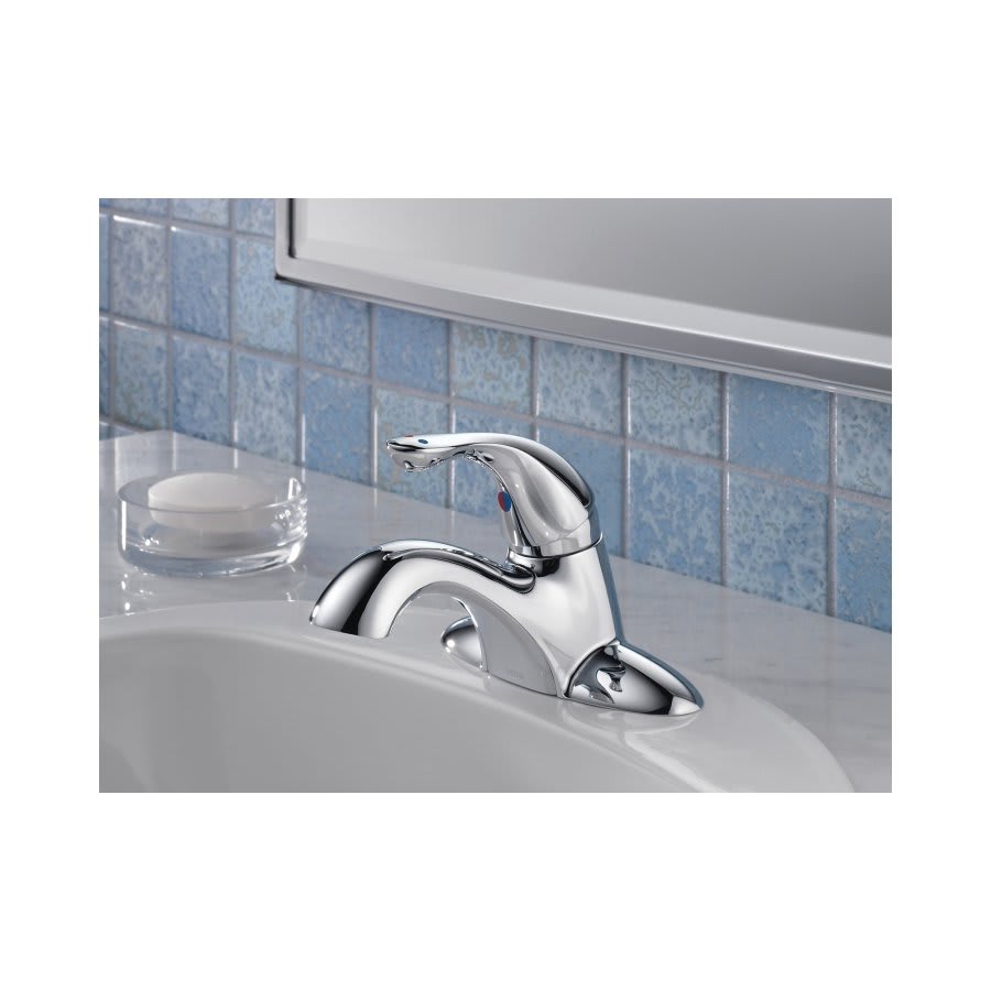 HDF® Centerset Lavatory Faucet, ADA, 1 Handle, 2-Hole, 0.5 gpm, Chrome