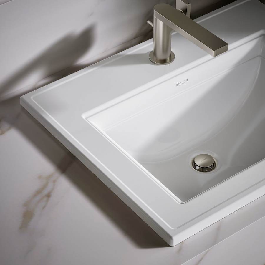 Memoirs Stately 17" Drop In Bathroom Sink with 1 Hole Drilled and Overflow