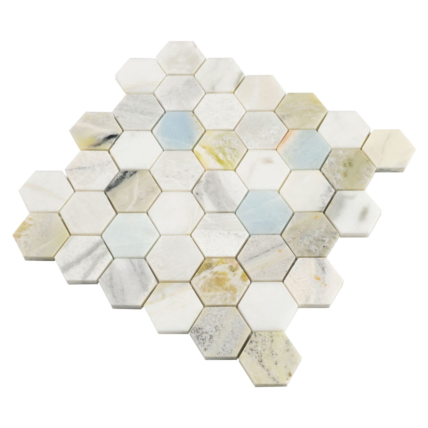 Cloudland 2" Hexagon Polished