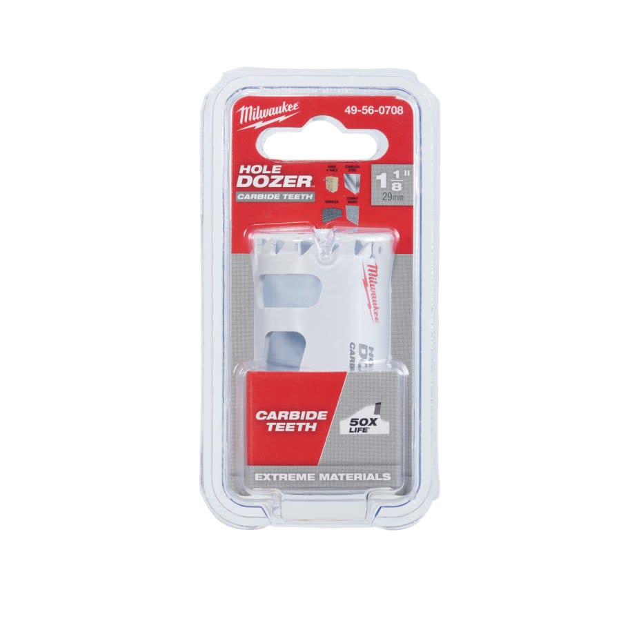 Hole Dozer™ Hole Saw, 1-1/8 in Dia, Carbide Cutting Edge