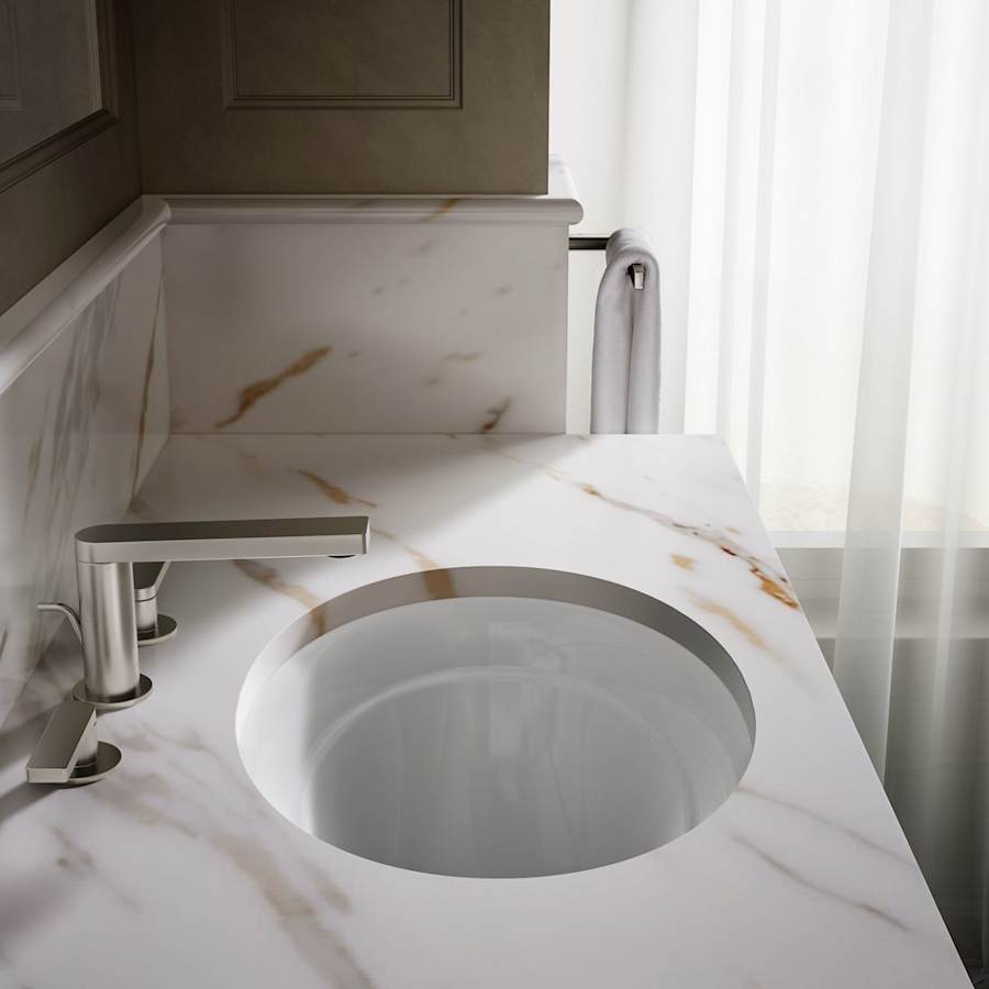 Serif 20-5/8" Undermount Cast Iron Bathroom Sink