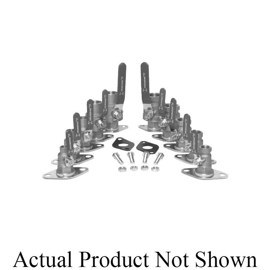 Isolating Pump Flange Set, 1 in, C, Brass