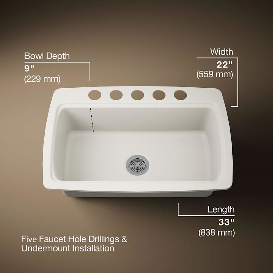 Cape Dory 33" Single Basin Under-Mount Enameled Cast-Iron Kitchen Sink