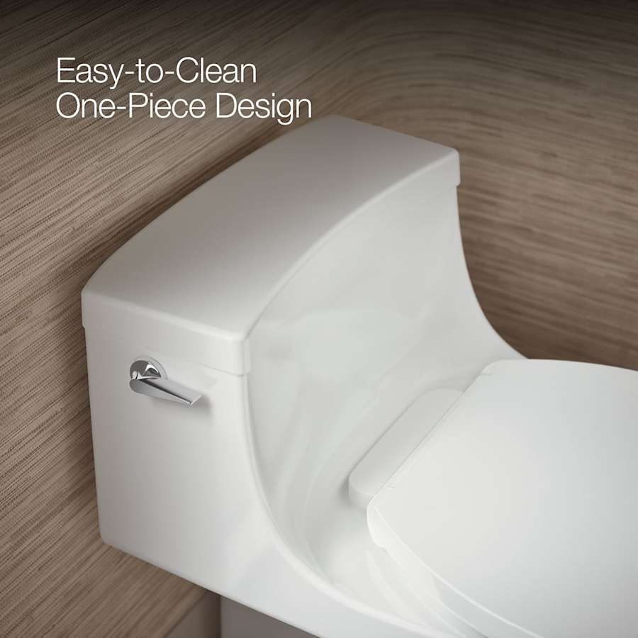 San Souci 1.28 GPF Elongated One-Piece Comfort Height Toilet with AquaPiston Technology - Seat Included