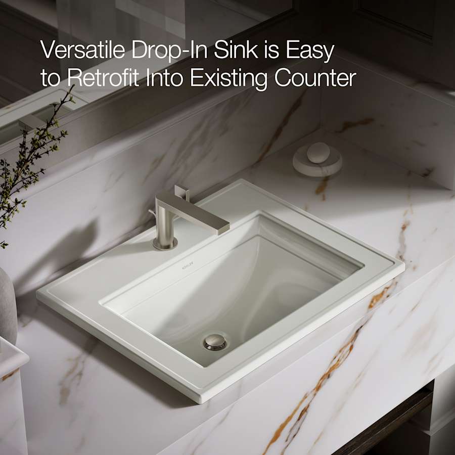 Memoirs Stately 17" Drop In Bathroom Sink with 1 Hole Drilled and Overflow