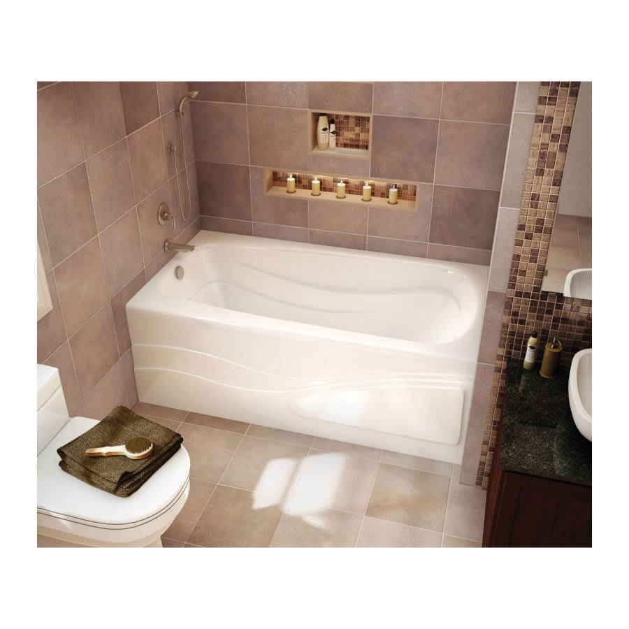 Tenderness™ Alcove Tub, 60 x 32 x 20 in, Right Hand Drain, White