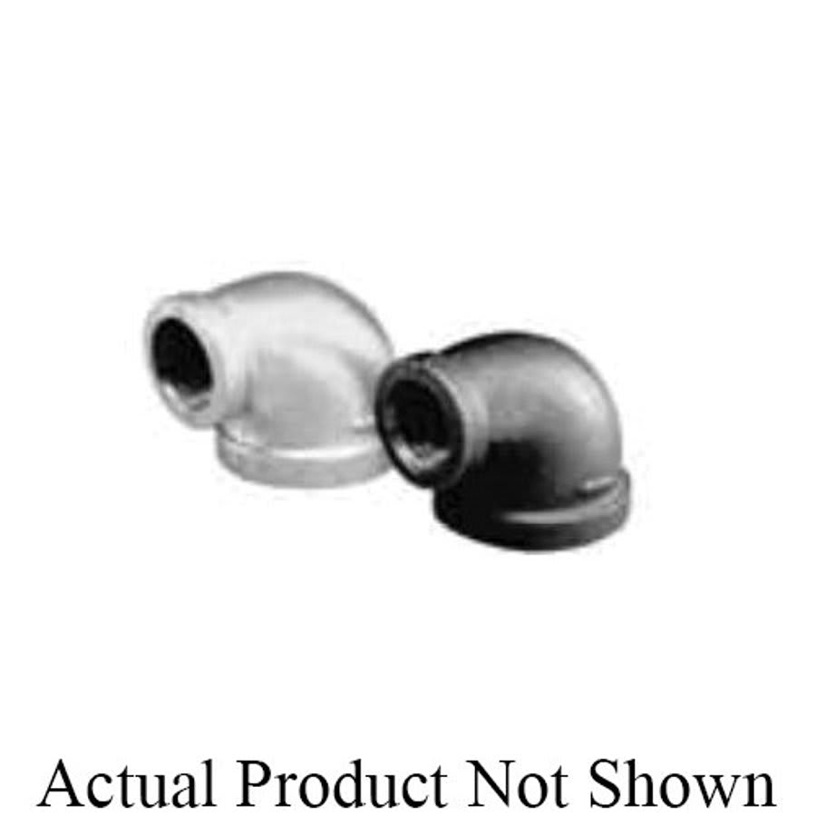 90 deg Elbow, 2 x 1-1/2 in, FNPT, 150 lb, Malleable Iron, Galvanized