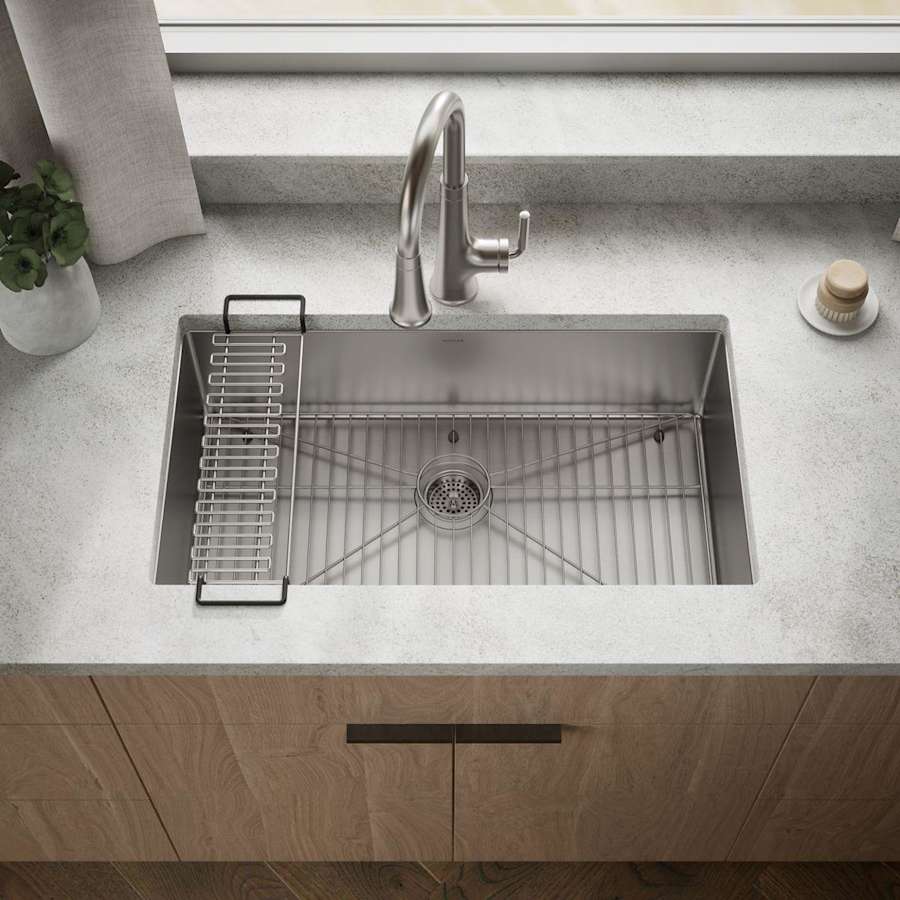Strive 32" Single Basin Undermount 16-Gauge Stainless Steel Kitchen Sink with SilentShield