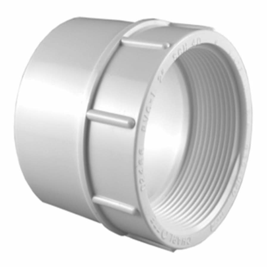 Female Adapter, 3 in, Socket x FNPT, SCH 40/STD, PVC