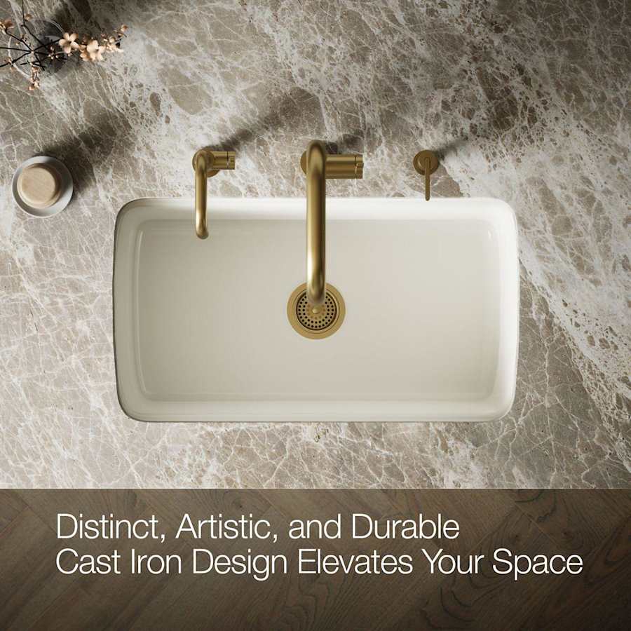 Cape Dory 33" Single Basin Under-Mount Enameled Cast-Iron Kitchen Sink