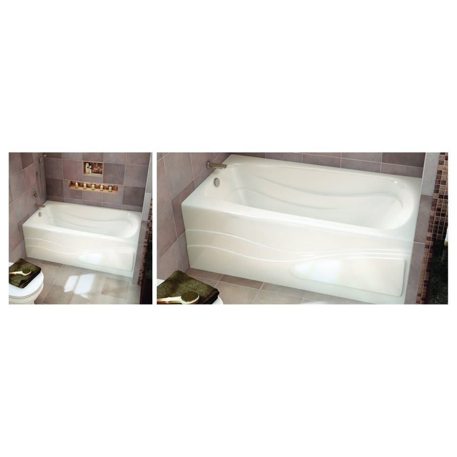 Tenderness™ Alcove Tub, 60 x 32 x 20 in, Left Hand Drain, White