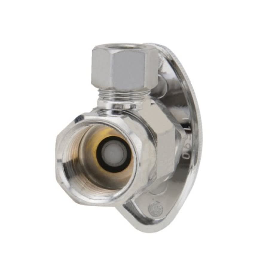 Multi Turn Angle Stop, 1/2 x 3/8 in, FNPT x Comp, Chrome