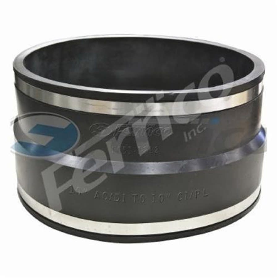 Transition Coupling, 12 in, Ductile Iron/AC x Cast Iron/Plastic, Flexible PVC