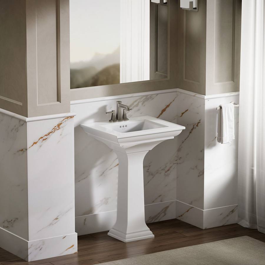 Memoirs Stately 24" Pedestal Bathroom Sink with 4" Centerset Faucet Holes