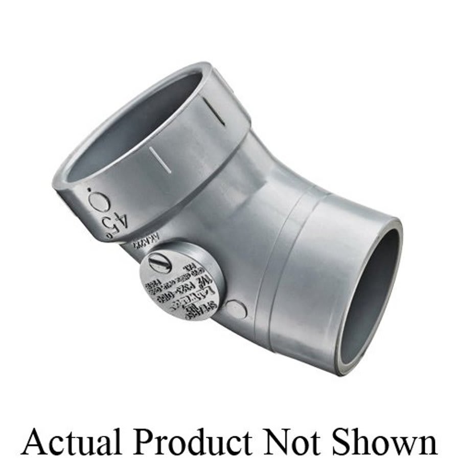 LabWaste® Acid Waste Street 45 deg Elbow, 4 in, CPVC