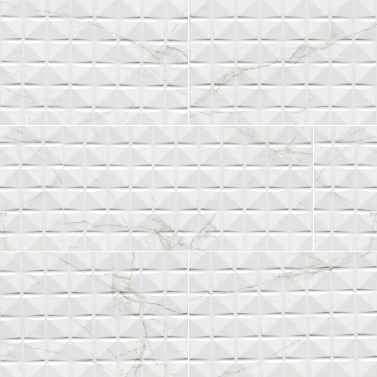 Dymo Calacatta Chex White Glossy