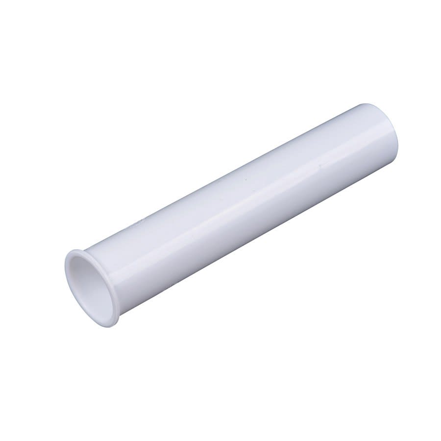Tubular Tailpiece, 1-1/2 in, Tube x Flange, White