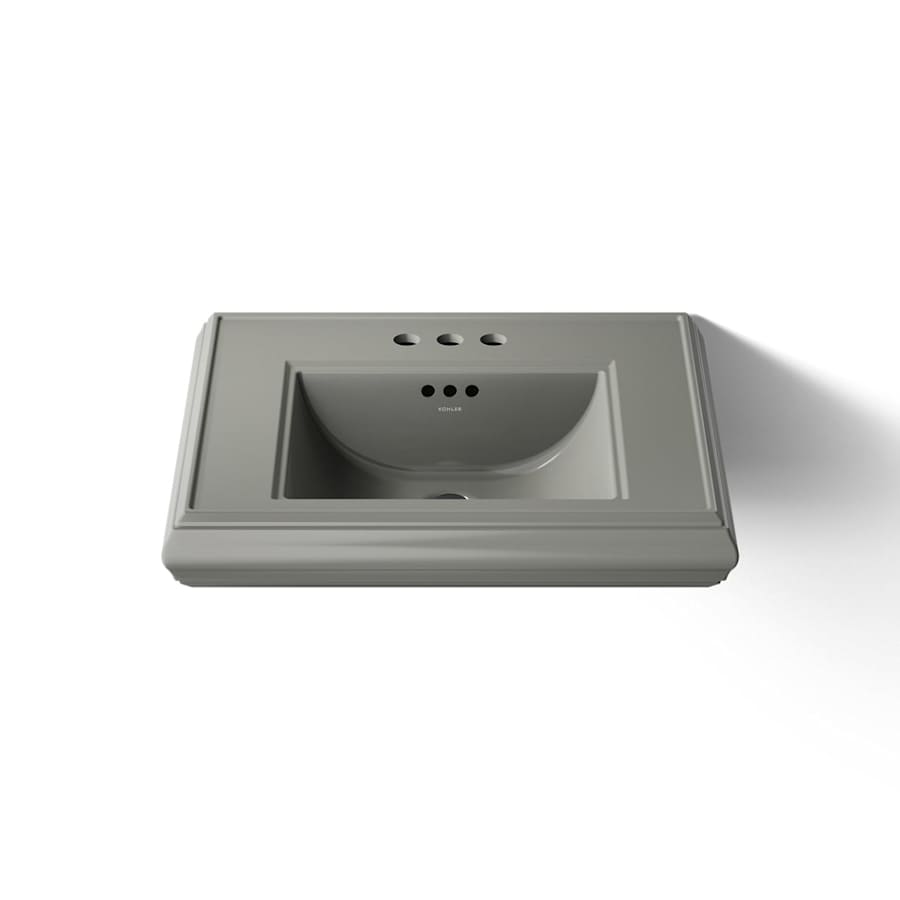 Memoirs Classic 24" Fireclay Pedestal Bathroom Sink with 3 Holes Drilled and Overflow
