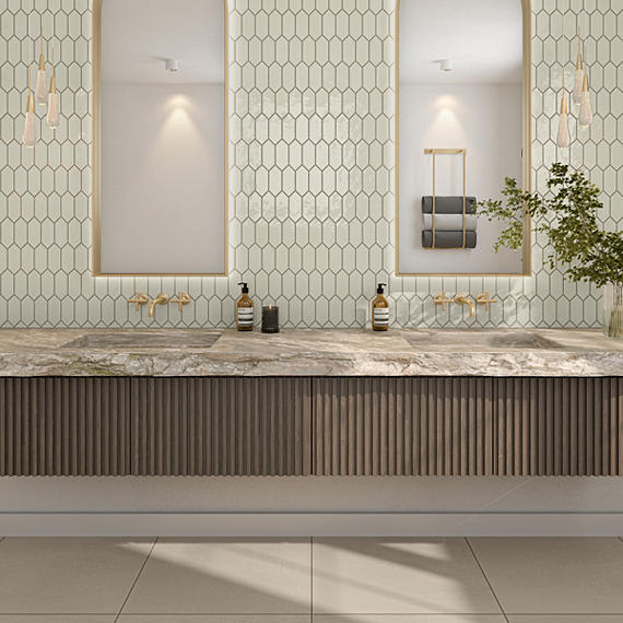 Moroccan Concrete Taupe Hexagon 8X9 Matte