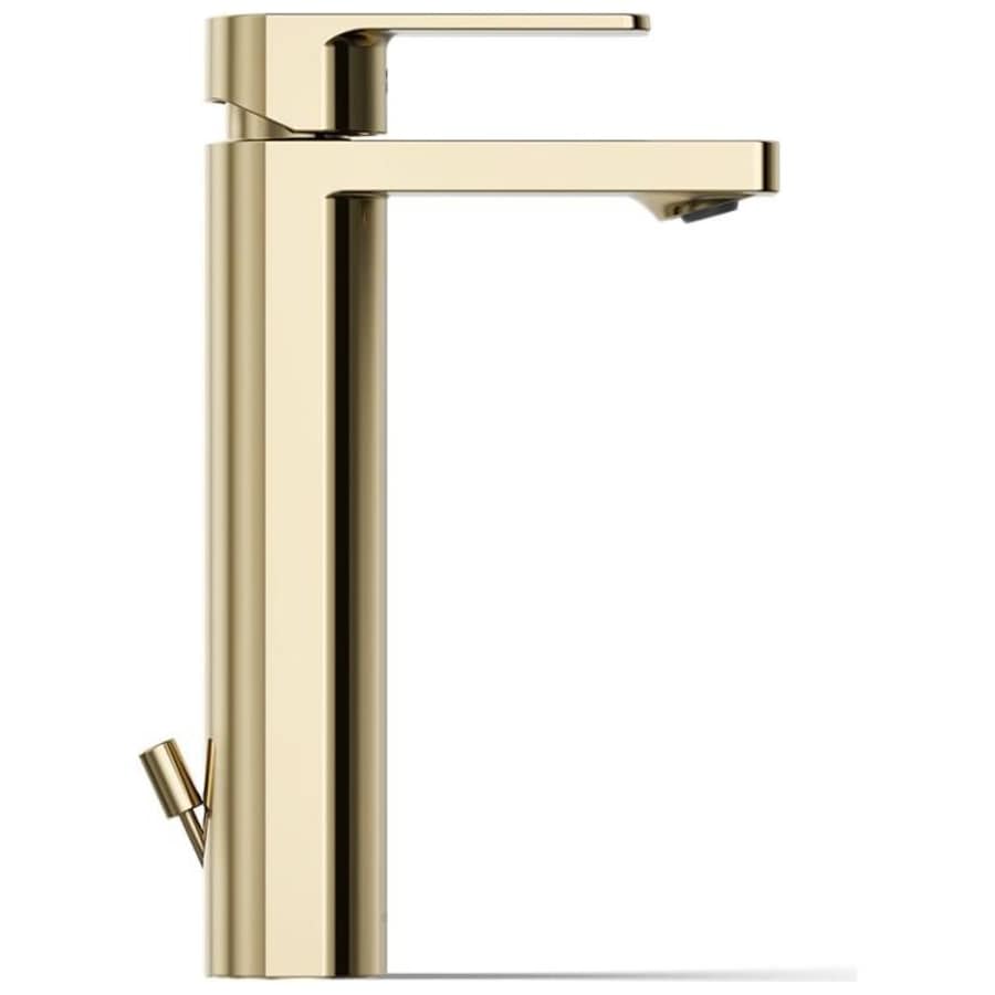 Parallel 0.5 GPM Single Hole Bathroom Faucet with Pop-Up Drain Assembly