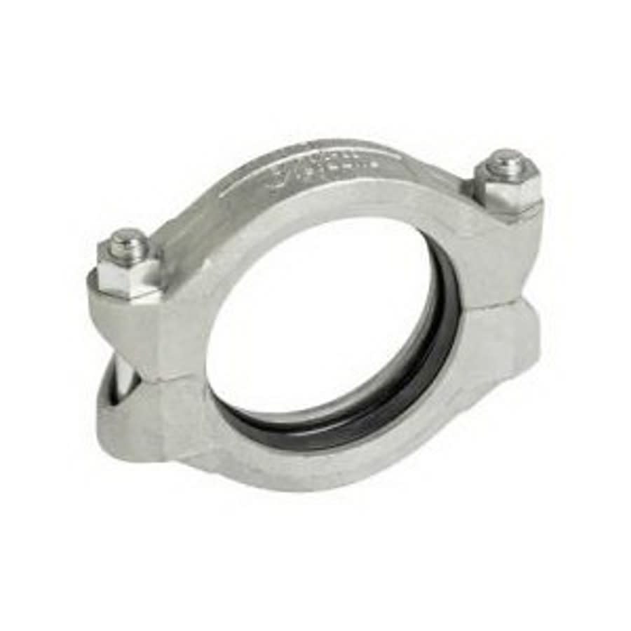 Rigid Coupling, 6 in, Groove, Ductile Iron, Galvanized