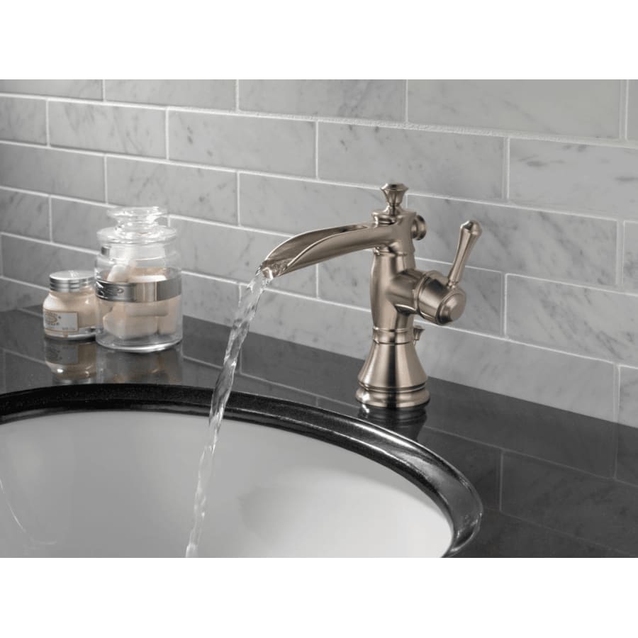 Cassidy Single Hole Waterfall Bathroom Faucet with Pop-Up Drain Assembly - Includes Lifetime Warranty