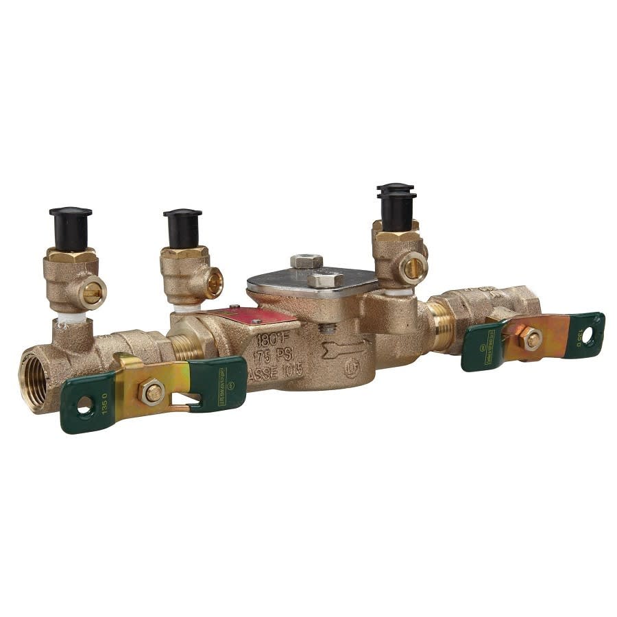 LF007 Double Check Backflow Preventer, 1/2 in, FNPT, Bronze