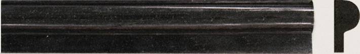 Premium Black x12 Polished Rail Molding