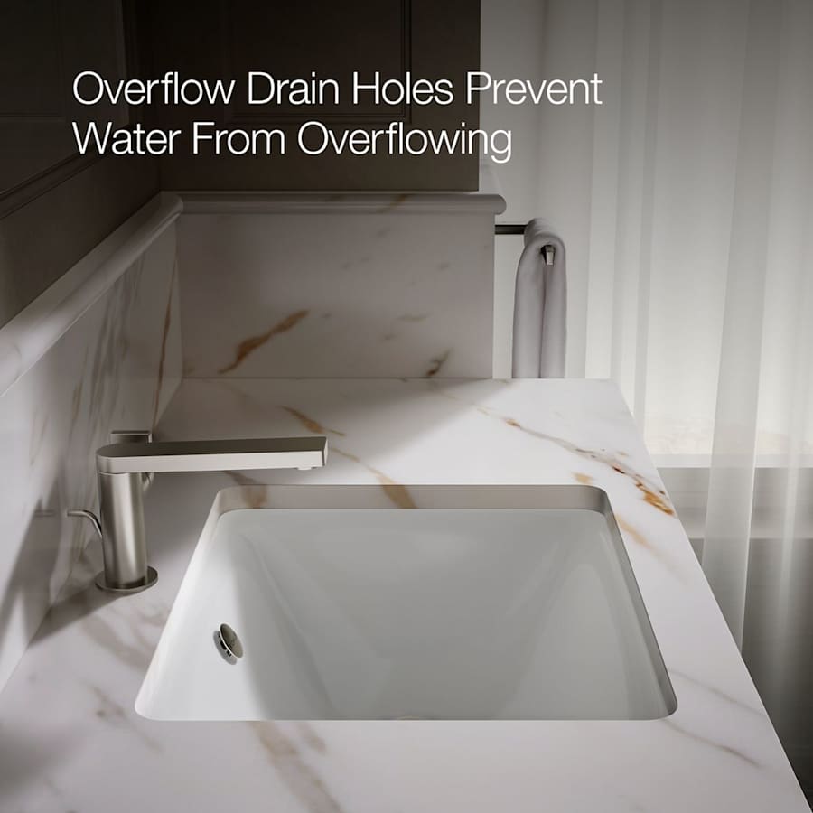 Iron Plains 18-9/16" Drop In Enameled Cast Iron Bathroom Sink with Overflow