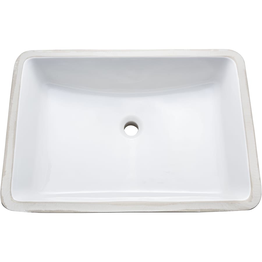 Norris 22-13/16" Rectangular Vitreous China Undermount Bathroom Sink with Overflow