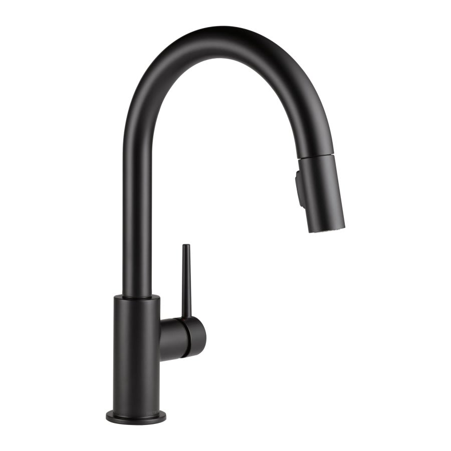 Trinsic® Kitchen Faucet, Deck Mount, ADA, 1 Lever Handle, 1-Hole, Matte Black