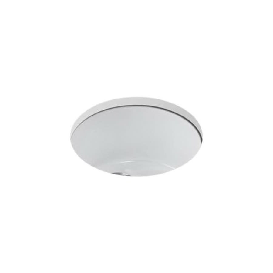 Porto Fino™ Single Bowl Bar Sink, Top/Under Mount, ADA, 18-3/8 x 18-3/8 in, 8 in Bowl Depth, Cast Iron, White